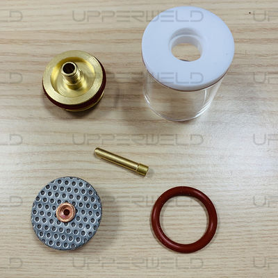 TIG Las Torch Kit Glas Koper Rubber WP9/20 mondstuk Set van 7 voor alle WP-9/20/25 serie