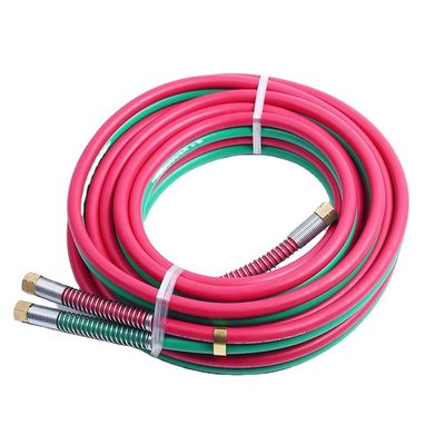 SAE Standard Rubber Bicolor Tube Gas Oxygen Acetyleen Las Slang Propaan Slang 12FT 50FT