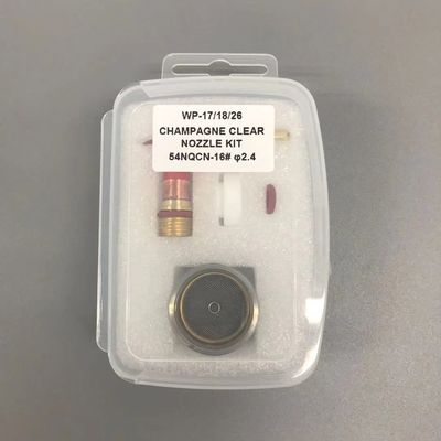 WP-17/18/26 16 TIG Laslampen Accessoires Champagne Clear Nozzle Kit met beveiliging