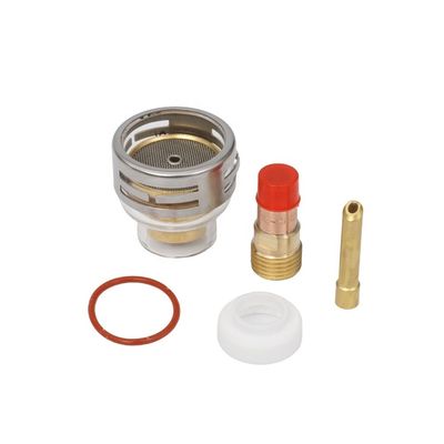 WP17 18 26 Tig Verbruiksartikelen Torch Gas Lens Wedge Collect Pyrex Glass Cup Kit 0.05kg 2.4mm