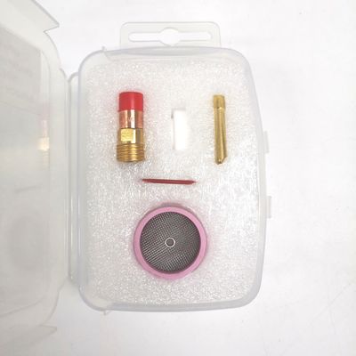 WP17 18 26 Tig Verbruiksartikelen Torch Gas Lens Wedge Collect Champagne Nozzle 53NACN Kit