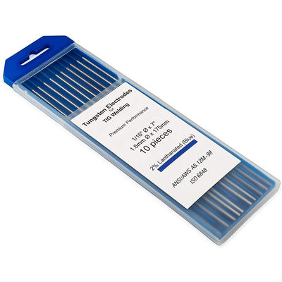 2% Lanthanated TIG 1/16 3/32 1/8 inch x 7 10 stuks WC20 BLAUWE laswolfraamelektroden