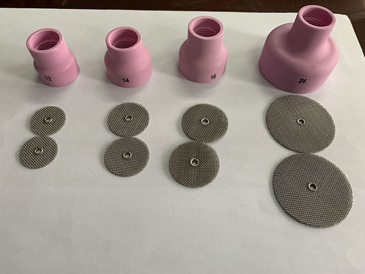 Techniek Gelast Mesh TIG Keramische bekers Meerlaagse SS Draad Mesh Filter Disc Screen Pack