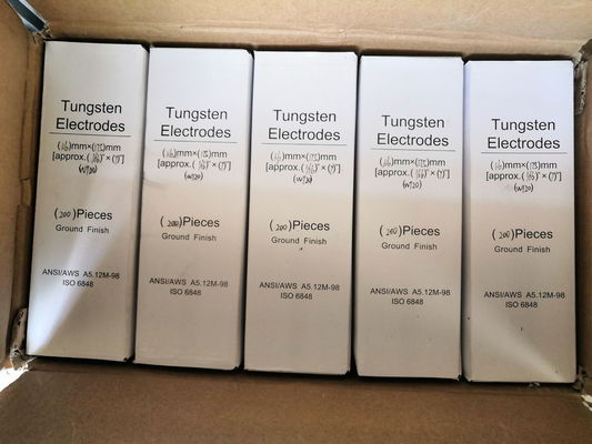 Blauw 2% Lanthanated TIG 1/16'' 3/32' 1/8' x 7' 10 Pack WL20 Ground Finish Wolfram Elektroden voor TIG Lassen