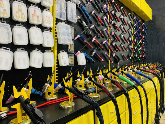 WP9/20 TIG Laslampen Luchtgekoelde flexibele hoofddelen voor de snijindustrie