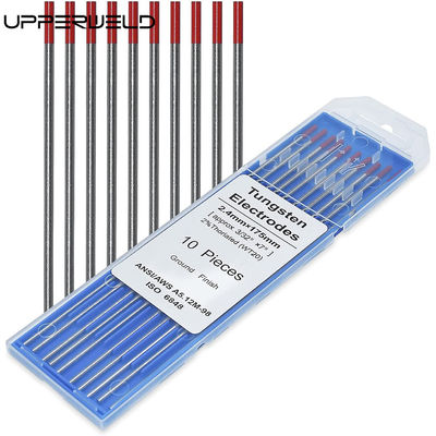 10-Pack 2% Thoriated Red WT20 3/32&quot; TIG Laswolframelektroden Lengte 150mm