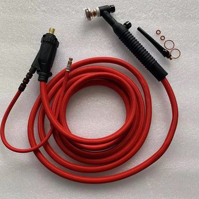 Zwarte 250 amp grote champagne heldere spuitstuk luchtgekoelde Tig Las Torch Kit WP26FV-R-20FT
