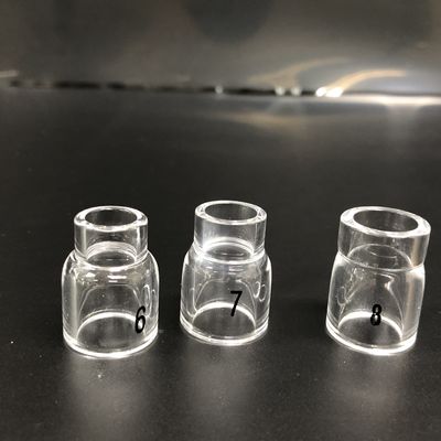 Stubby Gas Lens TIG Welding Cup Kit voor doorzichtig glas spuitstuk Koeling Watergekoeld