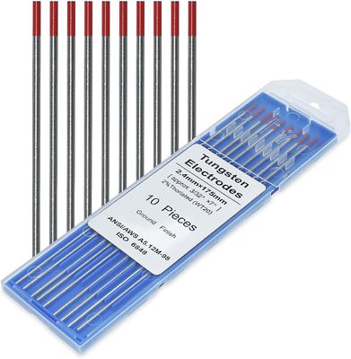 Maak gebruik van uw TIG-lassenpotentieel met WT20 3/32 2,4 mm * 175 mm rode wolfraamelektroden