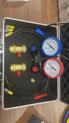 R744 Snelkoppelaar Auto AC versnellingsmeter voor universele auto-installatie Airconditioning