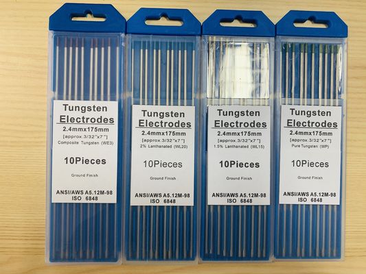 Goud 2,4 mm*175 mm 3/32 WL15 Tig Lasten Wolfraam Elektroden voor Lastoepassingen