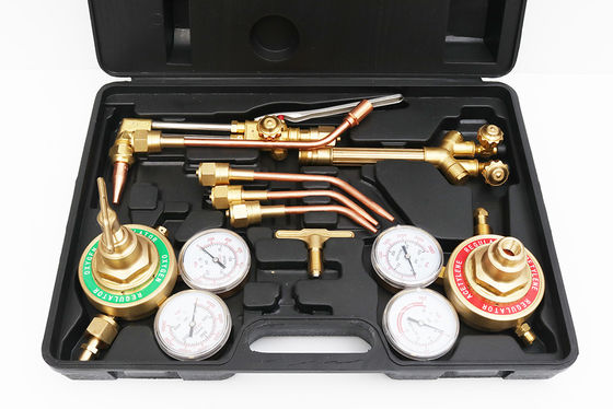 Hoofdsweislampen met zuurstof-acetyleengasregulator met tweelingslang en snijbuis
