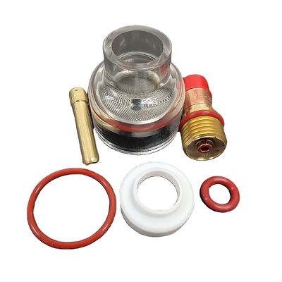 2.4 mm TIG-sweistoorts Stubby Gas Lens Glass Cup Kit voor WP-17/18/26 Luchtkoeling
