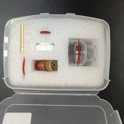 2.4 mm TIG-sweistoorts Stubby Gas Lens Glass Cup Kit voor WP-17/18/26 Luchtkoeling