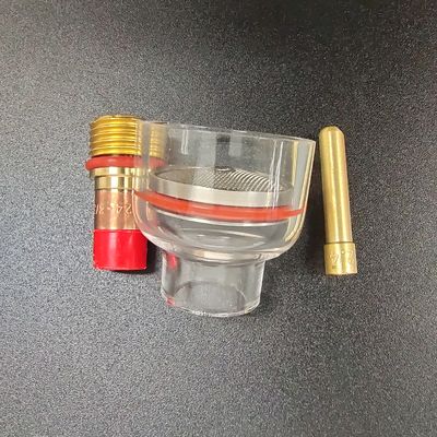 2.4 mm TIG-sweistoorts Stubby Gas Lens Glass Cup Kit voor WP-17/18/26 Luchtkoeling