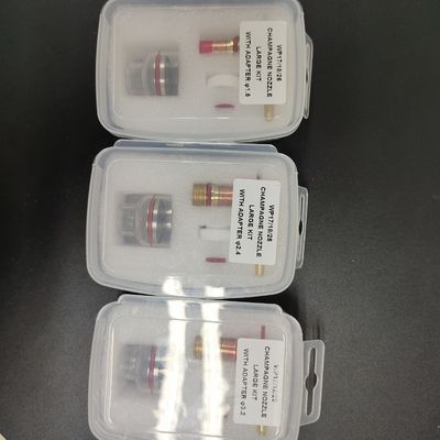2.4 mm TIG-sweistoorts Stubby Gas Lens Glass Cup Kit voor WP-17/18/26 Luchtkoeling