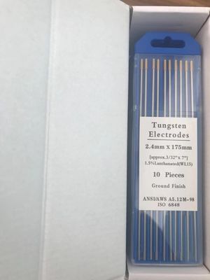 Wolfraamelektroden WL15 1,5% Lanthanated Golden Head 2,4 mm voor TIG-sweismiddelen