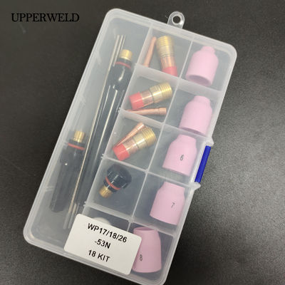 WP 17 18 26 TIG Torch Gas Lens Kit met 18 stukken keramische beker/aluminium spuitstuk/kollet