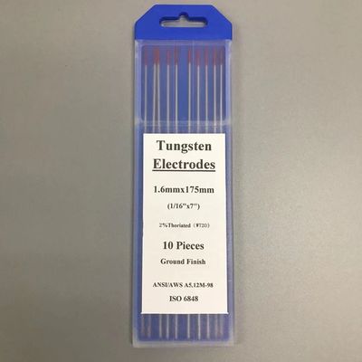 Wolframelektroden Lasstaaf Rode punt 2% Thoriate 2,4 mm * 175 mm Voor TIG Lassen