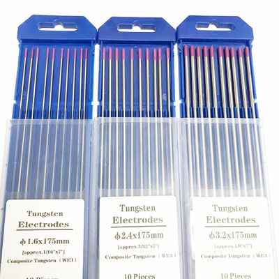 Lasoplossingen Wolfstenelektroden WE3 Purple Composite 3/32 x 7 voor DC/AC Las