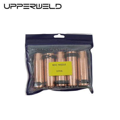AIR gekoelde MIG MAG gas lassen spuitstuk met gas diffuser contact punt Lengte 75.96mm