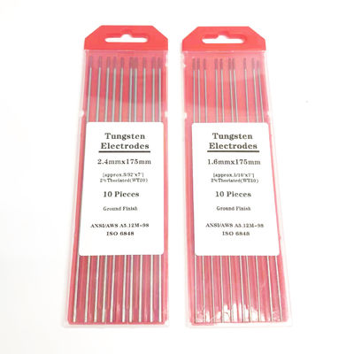 Lasstaven Rode punt 2.4mm*175mm TIG Lastoesluitingen voor lasstroom 40-230A