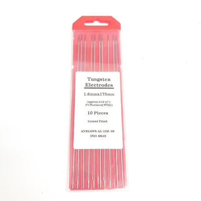 Lasstaven Rode punt 2.4mm*175mm TIG Lastoesluitingen voor lasstroom 40-230A
