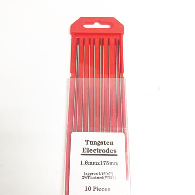 Lasstaven Rode punt 2.4mm*175mm TIG Lastoesluitingen voor lasstroom 40-230A