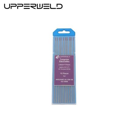 WT20 Wolframelektroden voor TIG-lassen 2% Thoriated Red 10-Pack 175 2,4 mm 3/32 inch