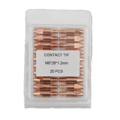 Hoogste contactpunt M6 28 1.2MM Gaskracht Koperen Mig Lastocht Accessoires