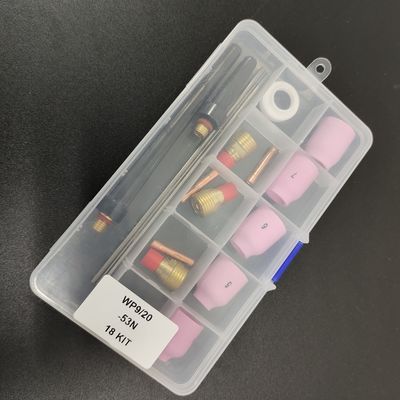 OEM-ondersteuning WP 9/20-53N 18KIT Tig Las Accessoires Keramische mondstuk Set TIG Consumables Kit