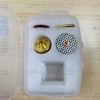 Gaslens Kit 3/32 2.4mm Doorzichtige glazen mondstuk voor PTA DB SR WP17 18 26 Laslampen