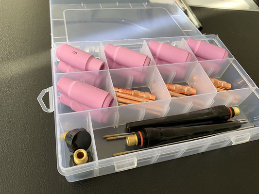 Stubby Gas Lens Collect 10 54n 53n Pyrex Glass Cup Kit voor DB SR WP-17/18/26 TIG Las Torch