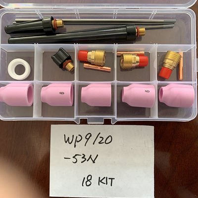 Stubby Gas Lens Collect 10 54n 53n Pyrex Glass Cup Kit voor DB SR WP-17/18/26 TIG Las Torch