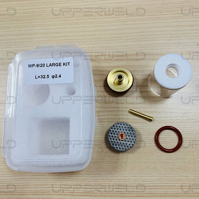 TIG Las Torch Kit Glas Koper Rubber WP9/20 mondstuk Set van 7 voor alle WP-9/20/25 serie