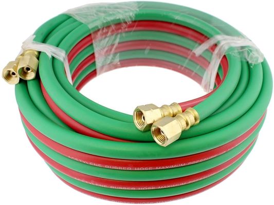 25ft Giet Zwilling Las Slang Oxy Acetyleen Snij Torch Slangen 1/4 inch B Fittings