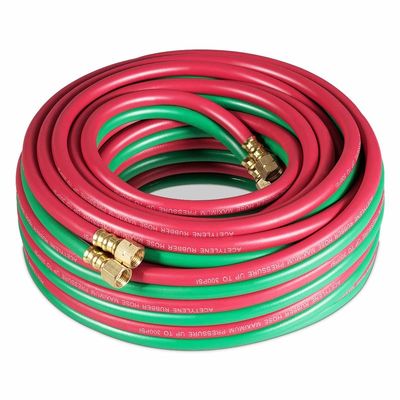25ft Giet Zwilling Las Slang Oxy Acetyleen Snij Torch Slangen 1/4 inch B Fittings
