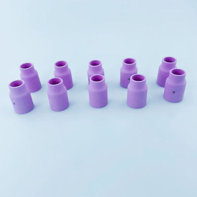 10pcs TIG Lasser Torch Accessoires voor het Lassen Roze Grote Gas Lens Cup Alumina mondstuk