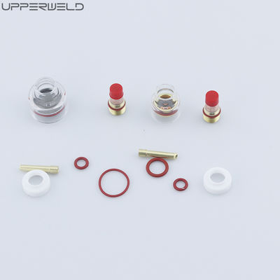 10pcs TIG Lasser Torch Accessoires voor het Lassen Roze Grote Gas Lens Cup Alumina mondstuk