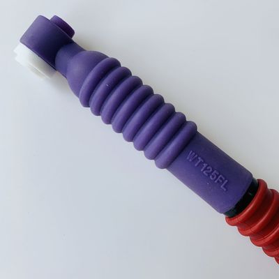 Op maat gemaakte ondersteuning OEM Purple WT-125 FL Tig Torch Body Flexible Head TIG Welding Torch voor Argon Arc Welding