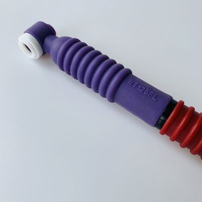 Op maat gemaakte ondersteuning OEM Purple WT-125 FL Tig Torch Body Flexible Head TIG Welding Torch voor Argon Arc Welding