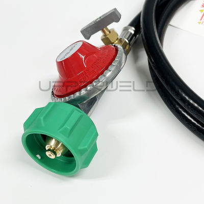 Rubberen laslampen propaan regulator 0-5PSI Verstelbaar met 5FT LPG slang en klep
