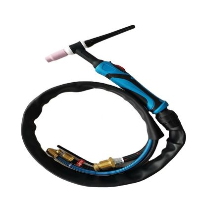 Boven WT-17 10-25EU Gas Argon Tig Torch Luchtgekoeld Laspistool voor het Lassen van Metalen Zwart Rood