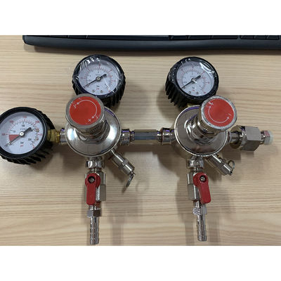 Brass Dual System 2-stage CO2-drukregelaar voor Draft Beer en Kombucha Set-ups