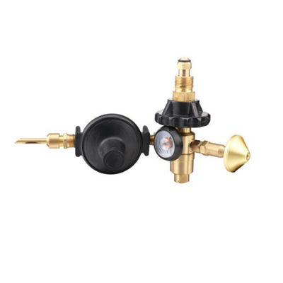 Brass Dual System 2-stage CO2-drukregelaar voor Draft Beer en Kombucha Set-ups