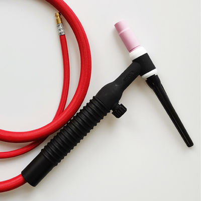 Op maat gemaakte ondersteuning OEM Zwarte WP26 TIG Las Torch met 4m kabel en keramische spuitstuk