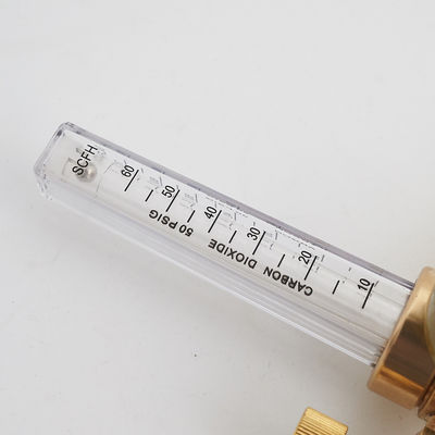 Verstelbare stroommeter CO2 Argon regulator voor 4000 Psi inlaatdruk en 10ft slang