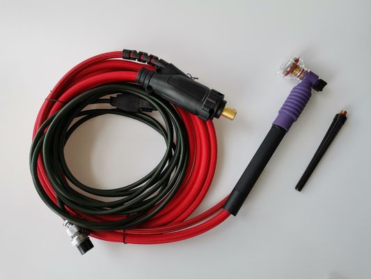 Op maat gemaakte ondersteuning OEM Zwarte WP26 TIG Las Torch met 4m kabel en keramische spuitstuk