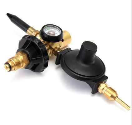 Balloonopblazer Messing Gele Heliumgasregulator met handmatige cilindermeter