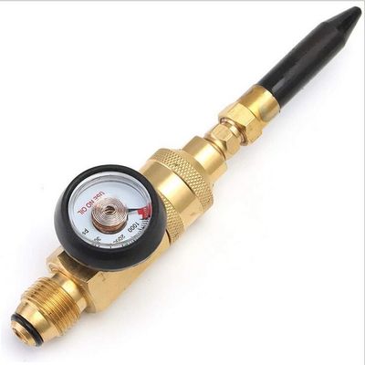 Balloonopblazer Messing Gele Heliumgasregulator met handmatige cilindermeter